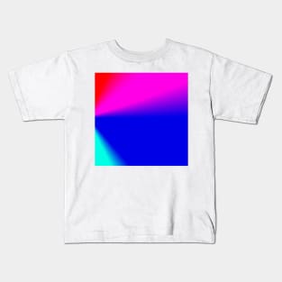 red blue pink texture design Kids T-Shirt